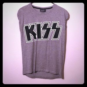 KISS (band) official merchandise heather grey tee